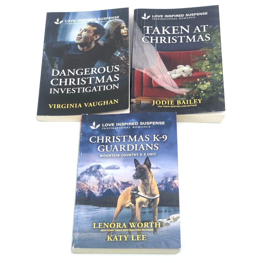 Love Inspired Suspense Inspirational Romance Xmas Books LIS Dec 2024 [Lot of 3]